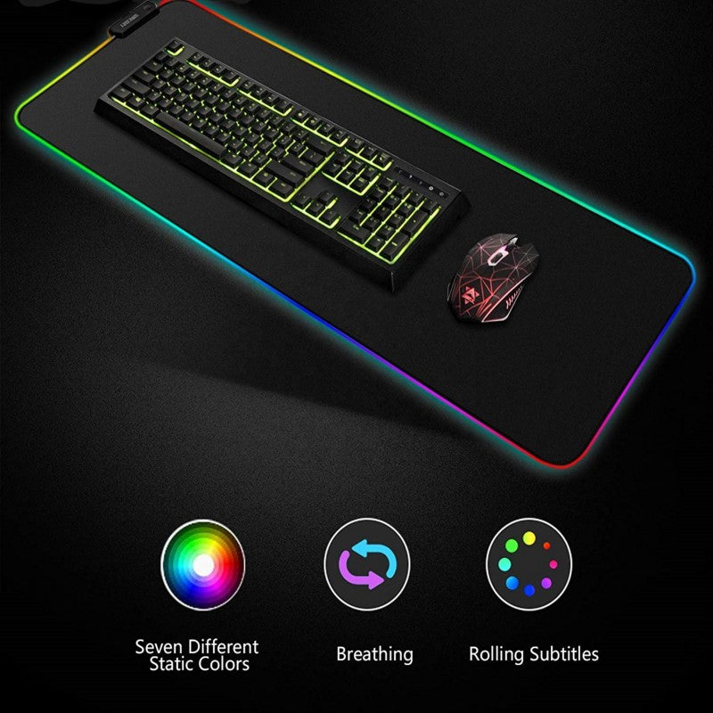 RGB Gaming Mouse Pad With RGB Lights