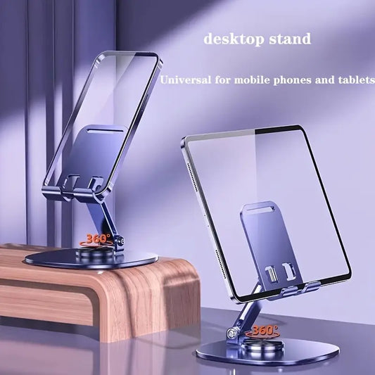 Metal Mobile Holder – 360° Rotatable Stand with Carbon Steel Plate
