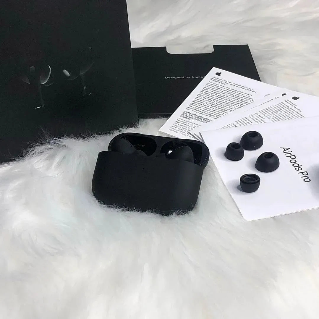 Apple AirPods Black Lite Edition (2nd Generation) With Active Noise Cancellation – Seamless Wireless Audio (With Box)