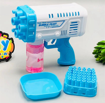 Bubble Bazooka Pro: Electric 2-In-1 Rocket Bubble Gun — Fast Bubbles For Parties, Beach & Backyard Fun