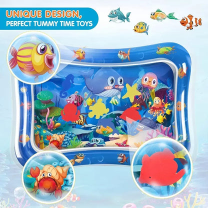Inflatable Water Play Mat – Premium Baby Toy For Infants & Toddlers, Muscle Strengthening & Sensory Development